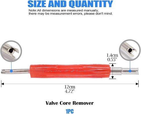 Glarks 148Pcs Tire Valve Car Air Conditioner Valve Core Kit, Tyre Air Valve Cap Tire Valve Core Tire Valve Stem Air Conditioning Valve Core with Dual Head Valve Core Remover Tool 6 in1 Tire Repair Set in Kuwait