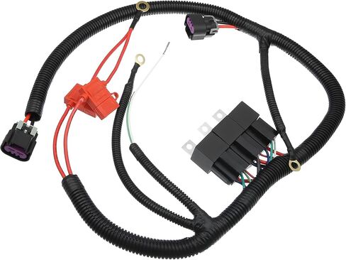 اكس اوتو هوكس مجموعة تحويل اسلاك مروحة كهربائية مزدوجة 7L5533A226T لجي ام 1999-2006 ECU محرك تحكم مزدوج مروحة تبريد مزدوجة مجموعة مرحل مروحة مزدوجة in Saudi Arabia