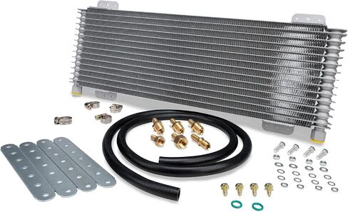 Low Pressure Drop Transmission Oil Cooler LPD47391 4739 40,000 GVW with Mounting Hardware (Black) in Saudi Arabia