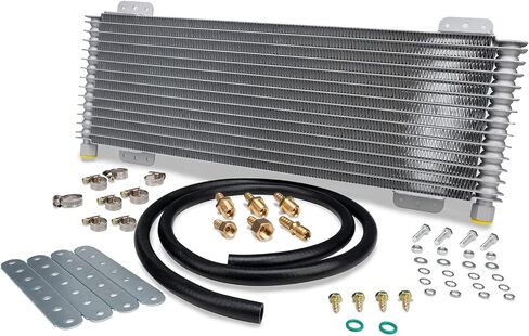 Low Pressure Drop Transmission Oil Cooler LPD47391 4739 40,000 GVW with Mounting Hardware (Black) in Saudi Arabia