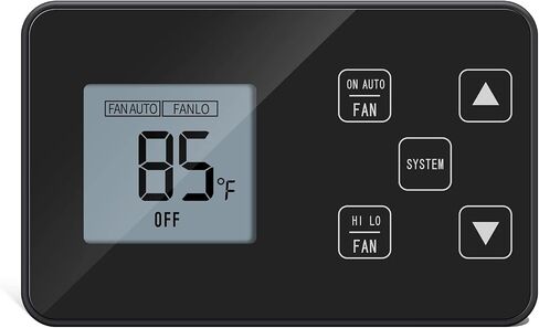 [New Generation] RV Thermostat, Briidea RV LCD Screen Digital Thermostat (Cool Only/Furnace), Replace for Dometic 3106995.032, 12V DC, Black in Saudi Arabia