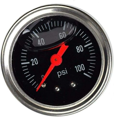 SUPERFASTRACING أسود منظم ضغط الوقود العالمي قابل للتعديل 0-100psi السائل الكروم in Kuwait