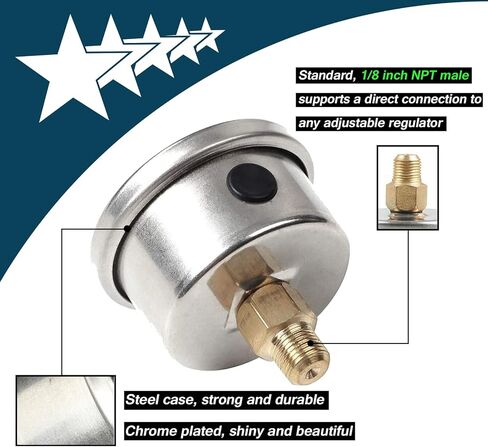 SUPERFASTRACING أسود منظم ضغط الوقود العالمي قابل للتعديل 0-100psi السائل الكروم in Kuwait