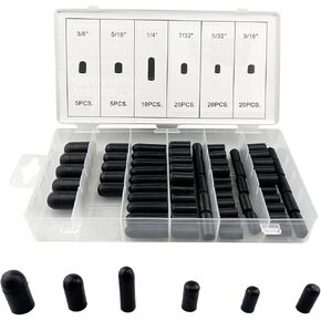 80 قطعة غطاء فراغ مجموعة متنوعة من المكربن ​​​​وغطاء مطاطي فراغ مجموعة متنوعة 5/32 "-3/8" طقم تصليح السيارات (80 قطعة) in Kuwait