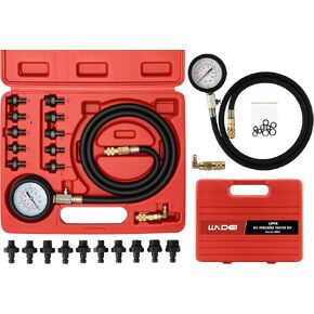 مجموعة قياس ضغط الزيت من LLNDEI، مجموعة اختبار ضغط زيت المحرك 0-140 رطل لكل بوصة مربعة لقياس ضغط الزيت الميكانيكي ATVs والشاحنات والسيارات (11 تركيبًا) in Kuwait