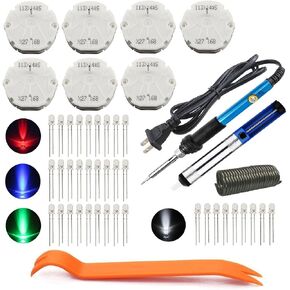 Zinger Instrument Cluster Gauge Stepper Motor Repair Kit X27 168 Fits 03-06 GM Chevy Silverados Tahoes Yukons(7Motors+36Led Light Bulbs+Soldering Iron+Solder Sucker+Remove Tool+Flux Rosin Core Solder) in Saudi Arabia