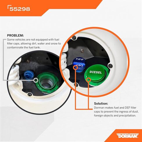 Dorman 55298 Fuel Filler Neck Cover Compatible with Select Jeep/Ram Models, 2 Pack in Saudi Arabia