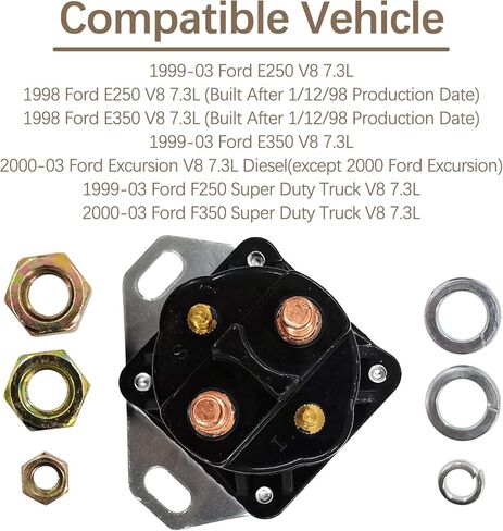 مجموعة حشوات غطاء صمام الديزل LoftMarte F81Z-6584-AA متوافقة مع Ford 7.3L F250 F350 E250 E350 1998 1999 2000 2001 2002 2003 مقابس توهج Powerstroke، حزام الحشيات، مجموعة التتابع in Kuwait