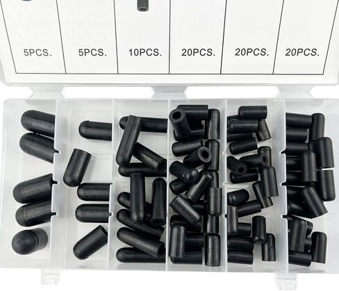 80 قطعة غطاء فراغ مجموعة متنوعة من المكربن ​​​​وغطاء مطاطي فراغ مجموعة متنوعة 5/32 "-3/8" طقم تصليح السيارات (80 قطعة) in Kuwait