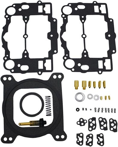 مجموعة إعادة بناء المكربن ​​لـ Edelbrock 1400 1404 1405 1406 1407 1409 1411 1477 تناسب السيارات 500 600 650 700 750 و 800 CFM Weber Marine Carburator Mercruiser kit # 809064 Carter 9000 Series 4 BBL in Kuwait