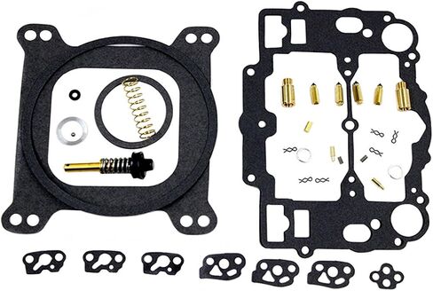 مجموعة إعادة بناء المكربن ​​لـ Edelbrock 1400 1404 1405 1406 1407 1409 1411 1477 تناسب السيارات 500 600 650 700 750 و 800 CFM Weber Marine Carburator Mercruiser kit # 809064 Carter 9000 Series 4 BBL in Kuwait