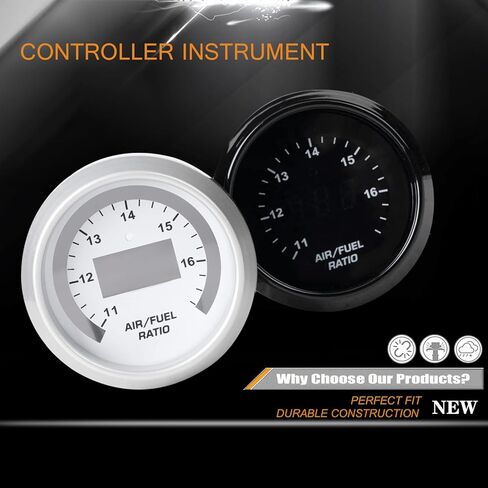 30-4110 UEGO Air/Fuel Ratio Gauge AFR 52mm with 4.9 LSU Sensor, wideband Sensor, WideBand A/F Ratio UEGO O2 Controller Gauge Kit in Saudi Arabia