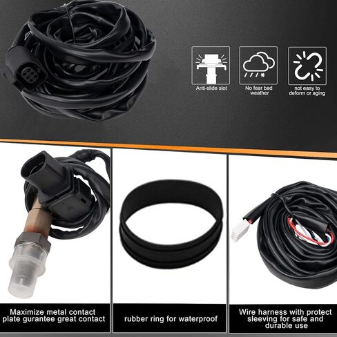 30-4110 UEGO Air/Fuel Ratio Gauge AFR 52mm with 4.9 LSU Sensor, wideband Sensor, WideBand A/F Ratio UEGO O2 Controller Gauge Kit in Saudi Arabia