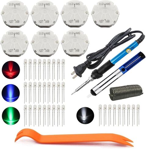 Zinger Instrument Cluster Gauge Stepper Motor Repair Kit X27 168 Fits 03-06 GM Chevy Silverados Tahoes Yukons(7Motors+36Led Light Bulbs+Soldering Iron+Solder Sucker+Remove Tool+Flux Rosin Core Solder) in Saudi Arabia