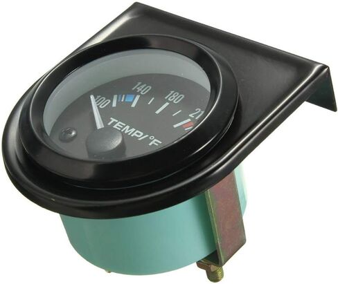 ESUPPORT Universal Car 2" 52mm Pointer Water Temp Temperautre Gauge Meter Fahrenheit White LED Light Indicator Display Electrical in Saudi Arabia
