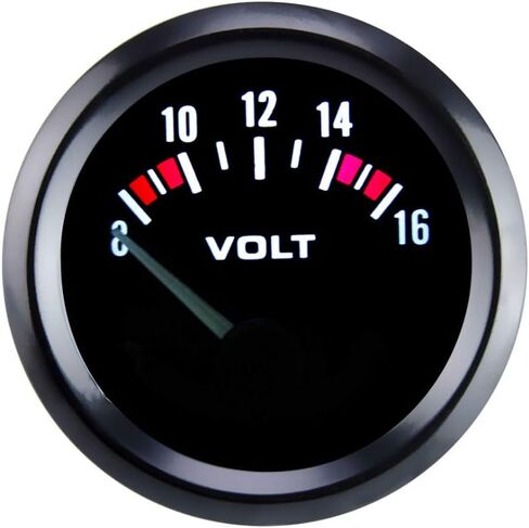ESUPPORT Universal Car 2" 52mm Pointer Water Temp Temperautre Gauge Meter Fahrenheit White LED Light Indicator Display Electrical in Saudi Arabia