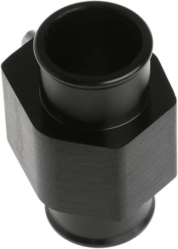 Black Aluminum Water Temp Meter Temperature Gauge Joint Pipe Radiator Sensor Adaptor Attachment Hose Clamps 26mm in Kuwait