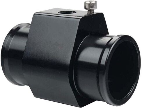 Black Aluminum Water Temp Meter Temperature Gauge Joint Pipe Radiator Sensor Adaptor Attachment Hose Clamps 26mm in Kuwait