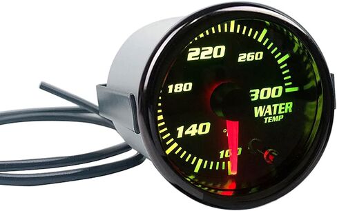 52mm Water Temp Gauge 7 Color Tinted 2"-1/16" Temperature Meter 100-300℉ Fahrenheit Includes Electronic Thread 1/8 NPT Sensor in Saudi Arabia