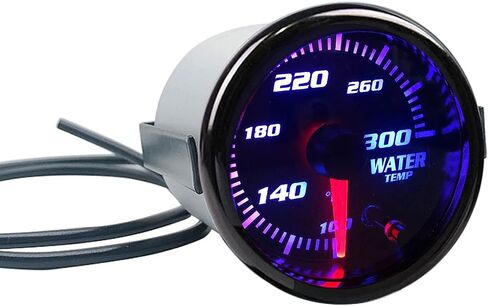 52mm Water Temp Gauge 7 Color Tinted 2"-1/16" Temperature Meter 100-300℉ Fahrenheit Includes Electronic Thread 1/8 NPT Sensor in Saudi Arabia