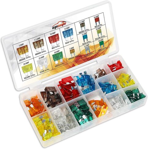 120 Pieces - EPAuto Assorted Car Truck Standard Blade Fuse Set (5/7.5/10 / 15/20 / 25/30 AMP) in Saudi Arabia