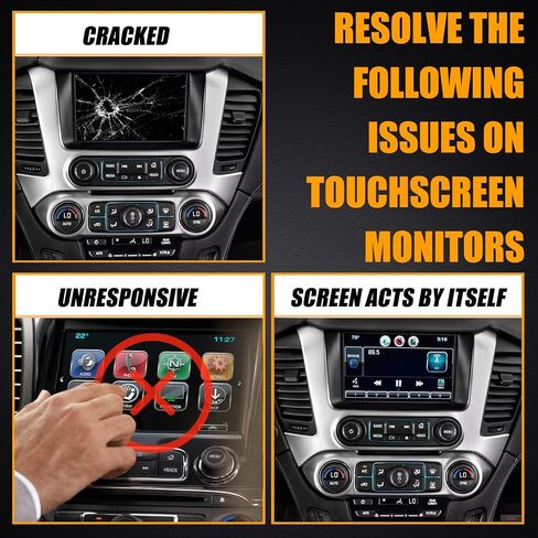 8" 55 Pin Touch Screen Glass Digitizer for 2015-2018 Chevrolet Suburban Tahoe Chevy Colorado Silverado GMC Canyon Sierra MYLINK Navigation Raido Replaces DJ080PA-01A DJ080PA-01G in Saudi Arabia