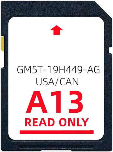 احدث بطاقة خريطة ملاحة A13 SD |GM5T-19H449-AG، متوافقة مع نظام الملاحة فورد/لينكولن SYNC2، مزامنة خرائط الولايات المتحدة الامريكية/كندا in Kuwait