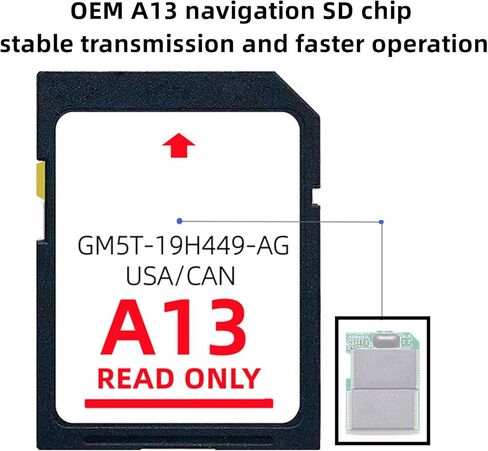 احدث بطاقة خريطة ملاحة A13 SD |GM5T-19H449-AG، متوافقة مع نظام الملاحة فورد/لينكولن SYNC2، مزامنة خرائط الولايات المتحدة الامريكية/كندا in Kuwait
