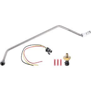 مستشعر الضغط الخلفي للعادم من Motoforti، مستشعر أنبوب EBP، لسيارة Ford F-250 V8 445 7.3L 1994-1996، معدن، مع سلك، F4TZ9D477A، لون فضي، مجموعة واحدة in Saudi Arabia