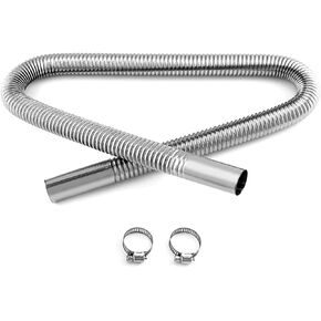 كيو وورك انبوب عادم لسخان الهواء، قطر داخلي 2.5 سم/1 انش × طول 100 سم من الستانلس ستيل لخزان الوقود، خرطوم تهوية غاز الديزل in Kuwait