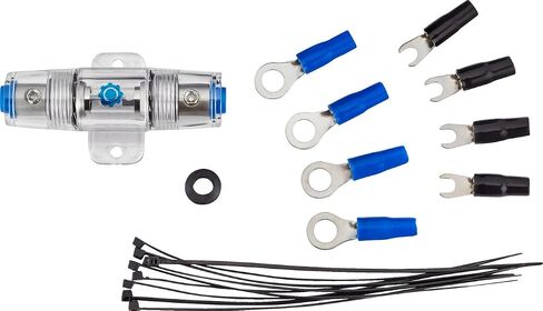 InstallGear Dual 1/0 Gauge Amp Wiring Kit | Amp Kit with 4 Amplifier Installation Wiring True Spec and Soft Touch Wire | 4 Gauge Wire, 1/0 Gauge Amp Kit, Amplifier Wiring Kit, Sub Wiring Kit in Saudi Arabia