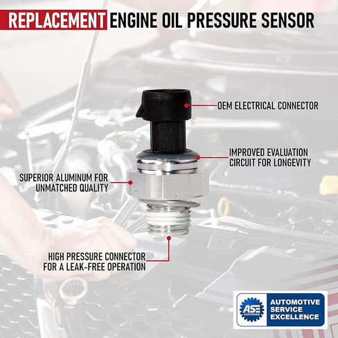مفتاح استشعار ضغط زيت المحرك - يستبدل 12677836، D1846A، 926040، 12585328 - متوافق مع سيارات Chevy، GMC وغيرها من السيارات GM - Silverado، Trailblazer ، Tahoe، Suburbanan، Sierra Grand Prix in Kuwait