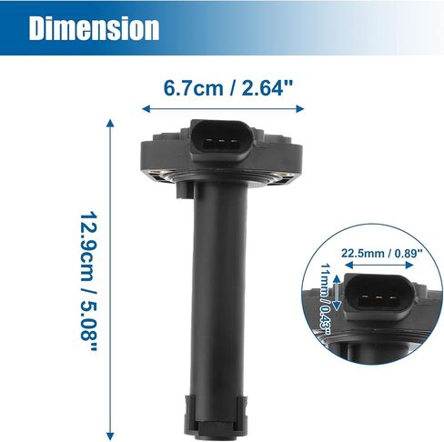 X AUTOHAUX 12617567723 12617607910 قطعة بديلة لمستشعر مستوى الزيت لسيارات BMW X3 E83 LCI X6 E72 Hybrid Z4 E89 6 'E63 LC in Saudi Arabia