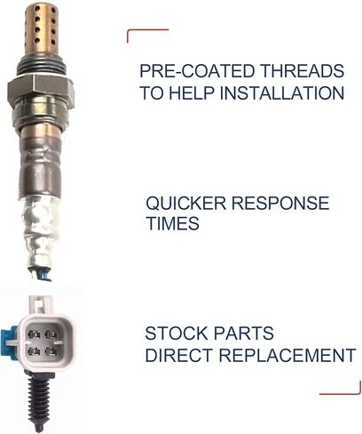 MOSTPLUS Oxygen Sensor Compatible with 03 04 05 GMC Sierra 1500 5.3L 15284 SG1857 (Set of 4) in Saudi Arabia