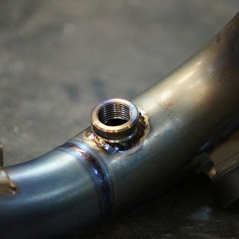 O2 Oxygen Sensor Mounting Bungs and Plugs Exhaust Weld in Bung M18 x 1.5 Thread Stepped Style Oxygen Sensor Fitting Bungs with Washers (2 Sets)… in Kuwait