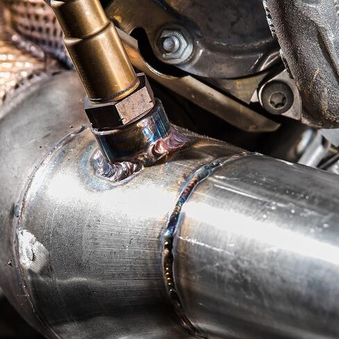 O2 Oxygen Sensor Mounting Bungs and Plugs Exhaust Weld in Bung M18 x 1.5 Thread Stepped Style Oxygen Sensor Fitting Bungs with Washers (2 Sets)… in Kuwait