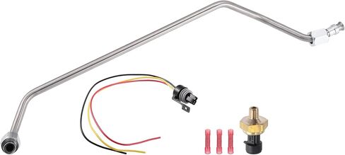 مستشعر الضغط الخلفي للعادم من Motoforti، مستشعر أنبوب EBP، لسيارة Ford F-250 V8 445 7.3L 1994-1996، معدن، مع سلك، F4TZ9D477A، لون فضي، مجموعة واحدة in Saudi Arabia