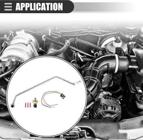 مستشعر الضغط الخلفي للعادم من Motoforti، مستشعر أنبوب EBP، لسيارة Ford F-250 V8 445 7.3L 1994-1996، معدن، مع سلك، F4TZ9D477A، لون فضي، مجموعة واحدة in Saudi Arabia