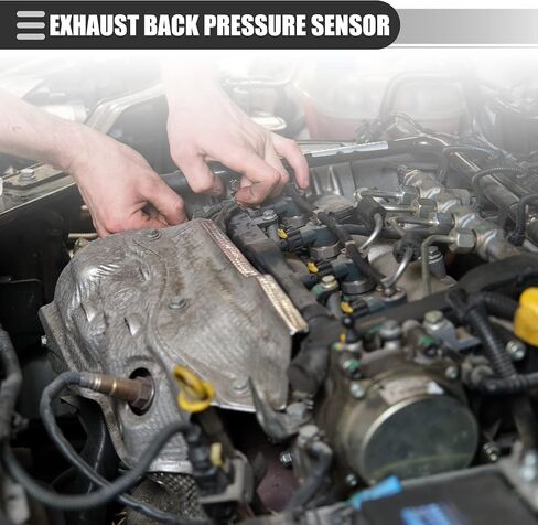 مستشعر الضغط الخلفي للعادم من Motoforti، مستشعر أنبوب EBP، لسيارة Ford F-250 V8 445 7.3L 1994-1996، معدن، مع سلك، F4TZ9D477A، لون فضي، مجموعة واحدة in Saudi Arabia