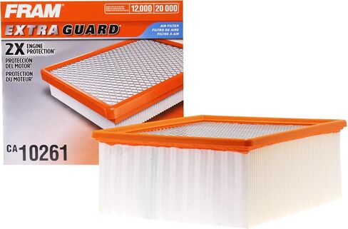 FRAM Extra Guard CA10261 Replacement Engine Air Filter for 2007-2022 Dodge Ram 2500-5500 (6.4L & 6.7L), Provides Up to 12 Months or 12,000 Miles Filter Protection in Kuwait