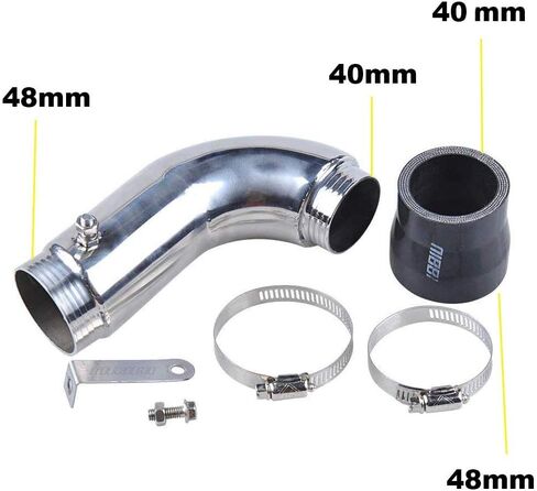 NIBBI High Performance Air Filter Intake Curve Pipe Air Filter Elbow Air Intake Pipe Air Intake Elbow For GY6 Engine in Saudi Arabia