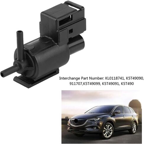 2 قطعة صمام الملف اللولبي لغاز عادم السيارة، صمام تبديل الملف اللولبي الأصلي صمام EGR لمازدا 626 بروتج KL0118741، K5T49090، 911707، K5T49099، K5T49091، K5T490 in Kuwait