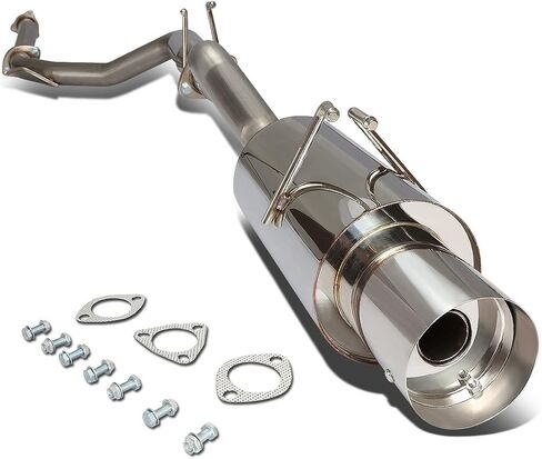 DNA MOTORING CBE-HC06SI Stainless Steel Cat Back Exhaust System [Compatible with 06-11 Honda Civic si FG2 COUPE] in Saudi Arabia