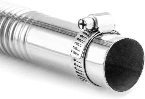 كيو وورك انبوب عادم لسخان الهواء، قطر داخلي 2.5 سم/1 انش × طول 100 سم من الستانلس ستيل لخزان الوقود، خرطوم تهوية غاز الديزل in Kuwait