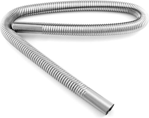 كيو وورك انبوب عادم لسخان الهواء، قطر داخلي 2.5 سم/1 انش × طول 100 سم من الستانلس ستيل لخزان الوقود، خرطوم تهوية غاز الديزل in Kuwait