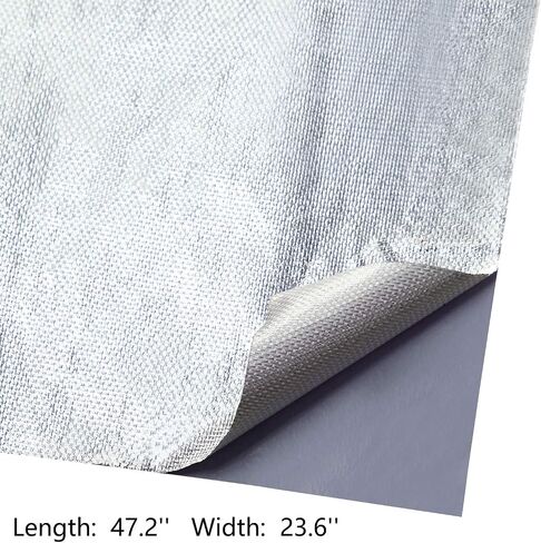 BBTO Heat Reflective Sheet Adhesive Backed Aluminized Fiberglass Heat Shield Tape Protection Barrier Heat Shield Resistant Material for Hose and Auto Use Heat Insulation Sheet(Gold, 12 x 24 Inch) in Saudi Arabia