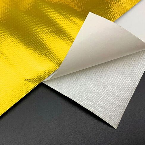 أداء الفريق - حاجز درع حراري من الألياف الزجاجية المدعمة باللاصق 13575 يصل إلى 2000 درجة فهرنهايت متعدد الأغراض - متوافق مع خراطيم وأبواب جدار الحماية 12 بوصة × 24 بوصة in Kuwait