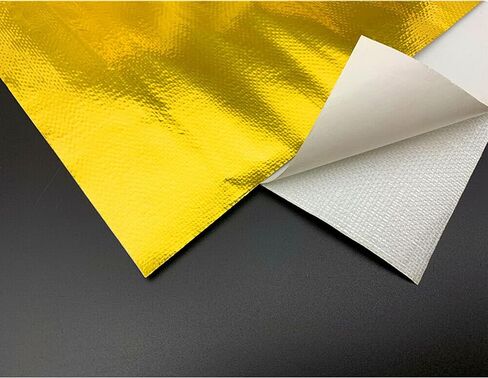 أداء الفريق - حاجز درع حراري من الألياف الزجاجية المدعمة باللاصق 13575 يصل إلى 2000 درجة فهرنهايت متعدد الأغراض - متوافق مع خراطيم وأبواب جدار الحماية 12 بوصة × 24 بوصة in Kuwait