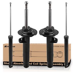 MOSTPLUS 4 مجموعة خلفية وأمامية سريعة كاملة لامتصاص الصدمات متوافق مع 1999-2000 BMW 323i يستبدل 334615 334614 343352x2 in Kuwait