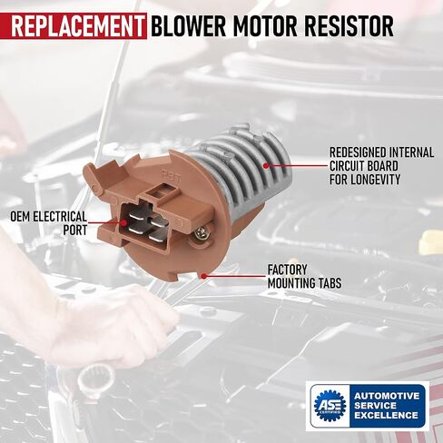 Replacement Rear Blower Motor Resistor - Replaces JA1626, 79330 S3V A51, 973-548, 4P1493, 79330S3VA51 - Compatible with Honda Pilot 2003-2008 & Acura MDX 2001 - Heater Transistor in Saudi Arabia